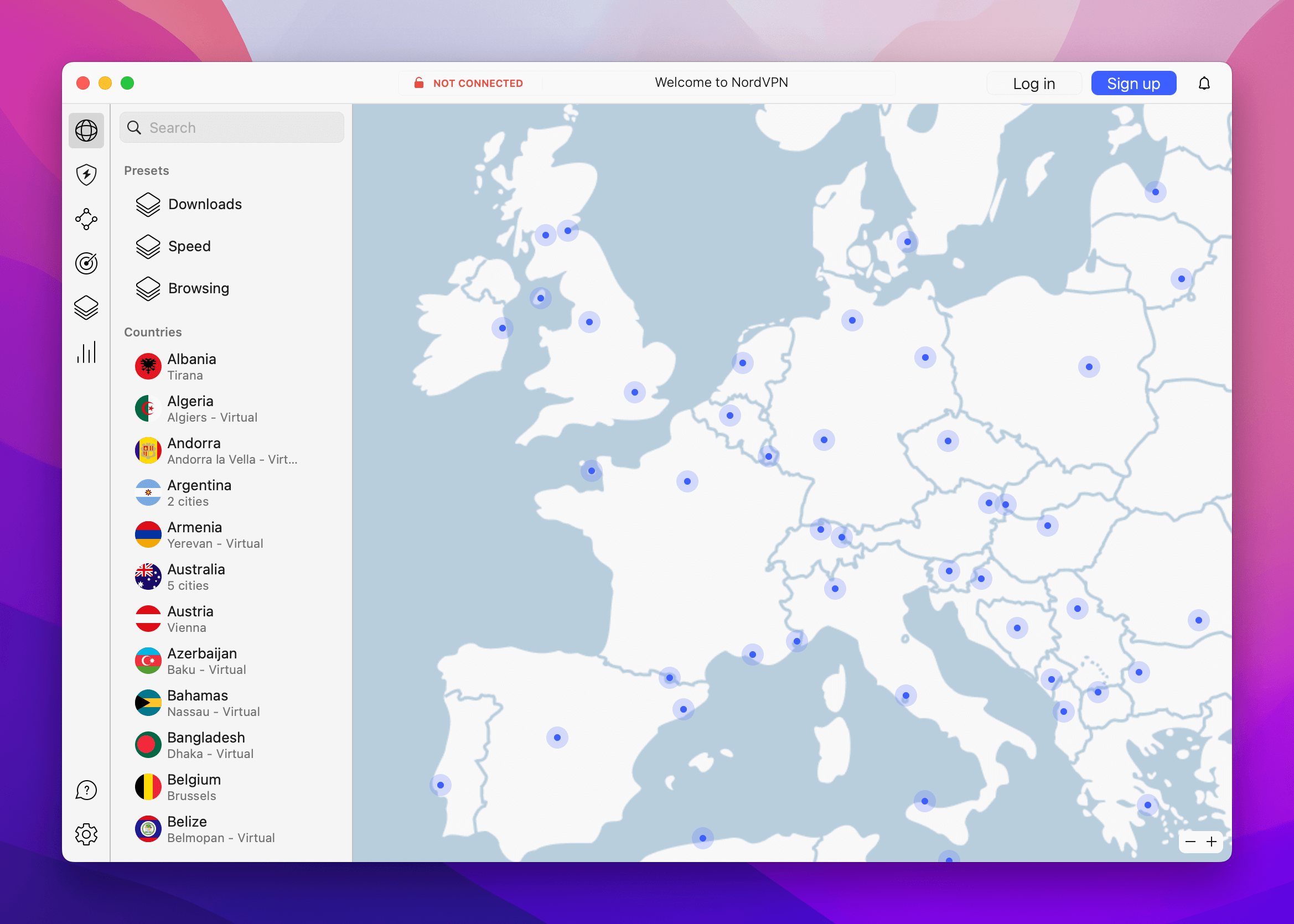 NordVPN on macOS